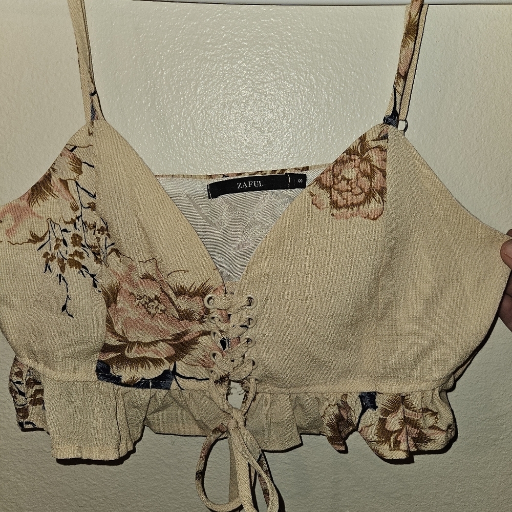 Zaful Floral Bra Top Size S - Picture 3 of 7